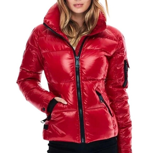 SAM. Jackets & Blazers - Sam. S13 Freestyle Down Nylon Puffer Jacket Candy Red Size S Festive Winter Coat